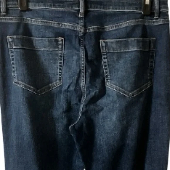 J Jill Denim High Rise Flare Jeans,Cotton blend, Stretch, Retro pockets, Sz 14 - Picture 9 of 12